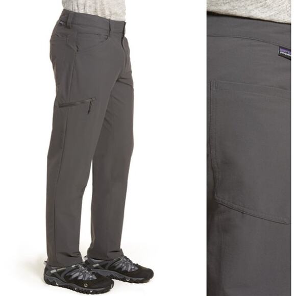 Patagonia Mens Quandary Pants Outdoor Hiking Straight Leg Gray Size 32 - Picture 1 of 12